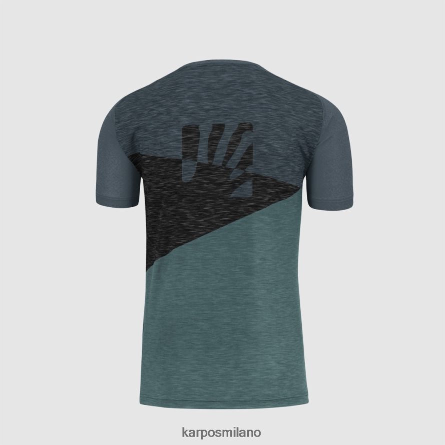 maglietta| Karpos maglia croda rossa nord atlantico/ardesia scuro/nero uomini DTRTHD360