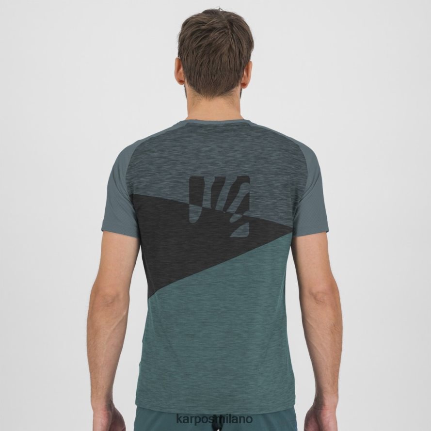 maglietta| Karpos maglia croda rossa nord atlantico/ardesia scuro/nero uomini DTRTHD360