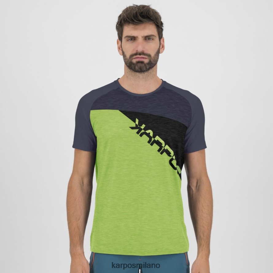 maglietta| Karpos maglia croda rossa verde gelsomino/blu ombre/nero uomini DTRTHD363