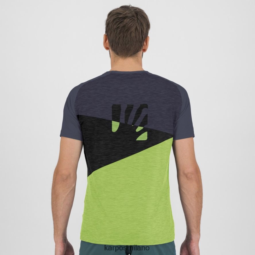 maglietta| Karpos maglia croda rossa verde gelsomino/blu ombre/nero uomini DTRTHD363