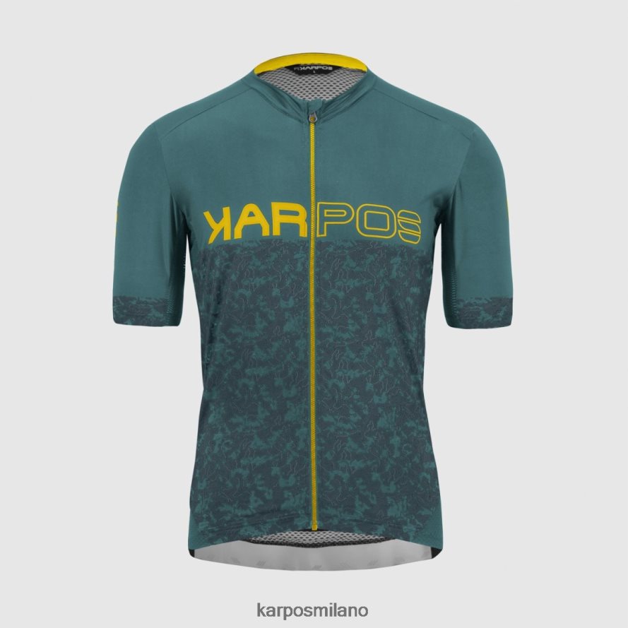 maglietta| Karpos maglia da salto nord atl/ardesia scura/limone c. uomini DTRTHD307
