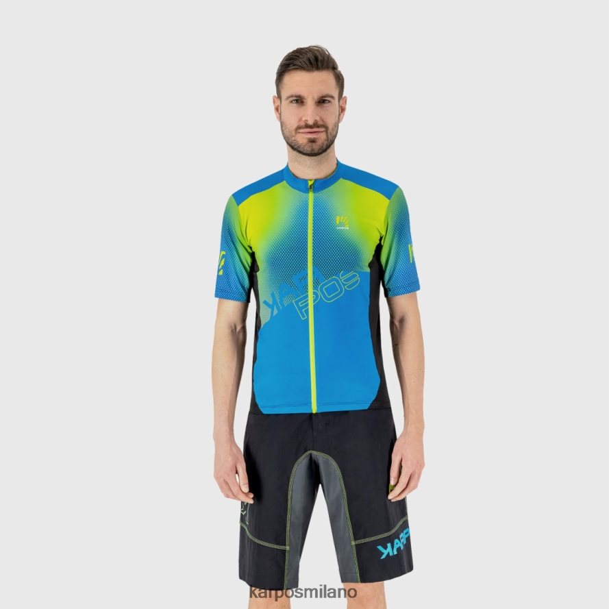 maglietta| Karpos maglia da salto stampa 1 indaco b./nero/verde uomini DTRTHD304