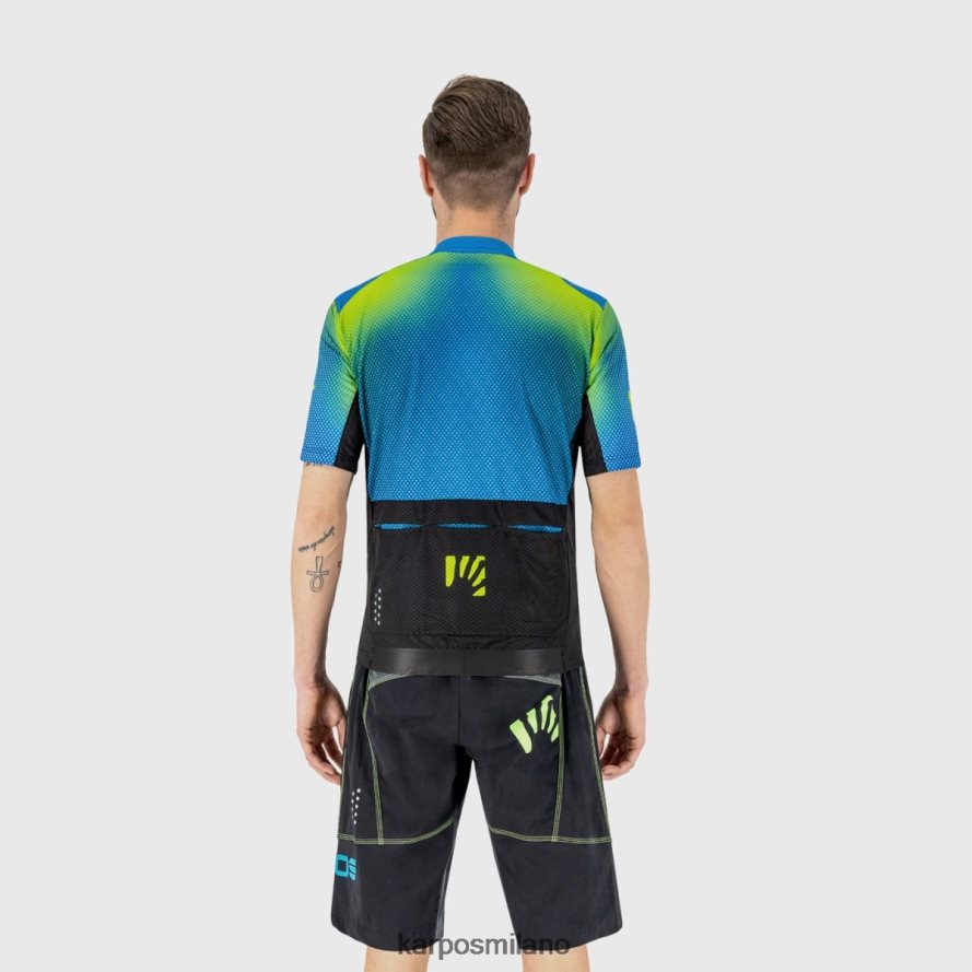 maglietta| Karpos maglia da salto stampa 1 indaco b./nero/verde uomini DTRTHD304