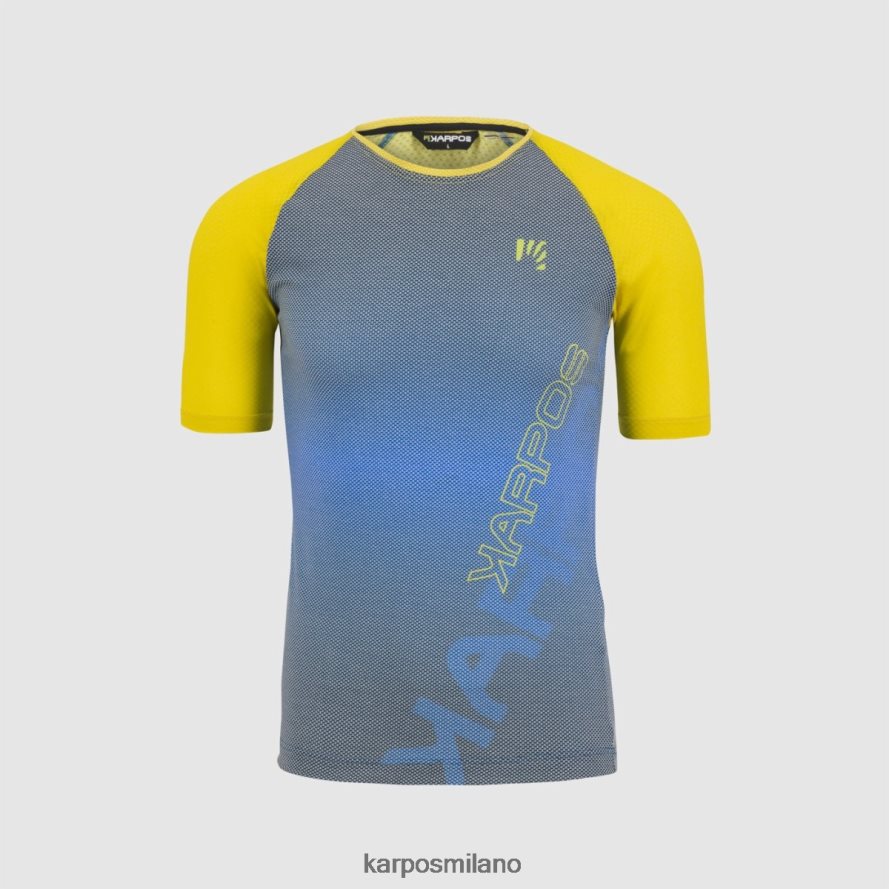 maglietta| Karpos maglia evo spostata bandierina indaco/alta visibilità uomini DTRTHD339