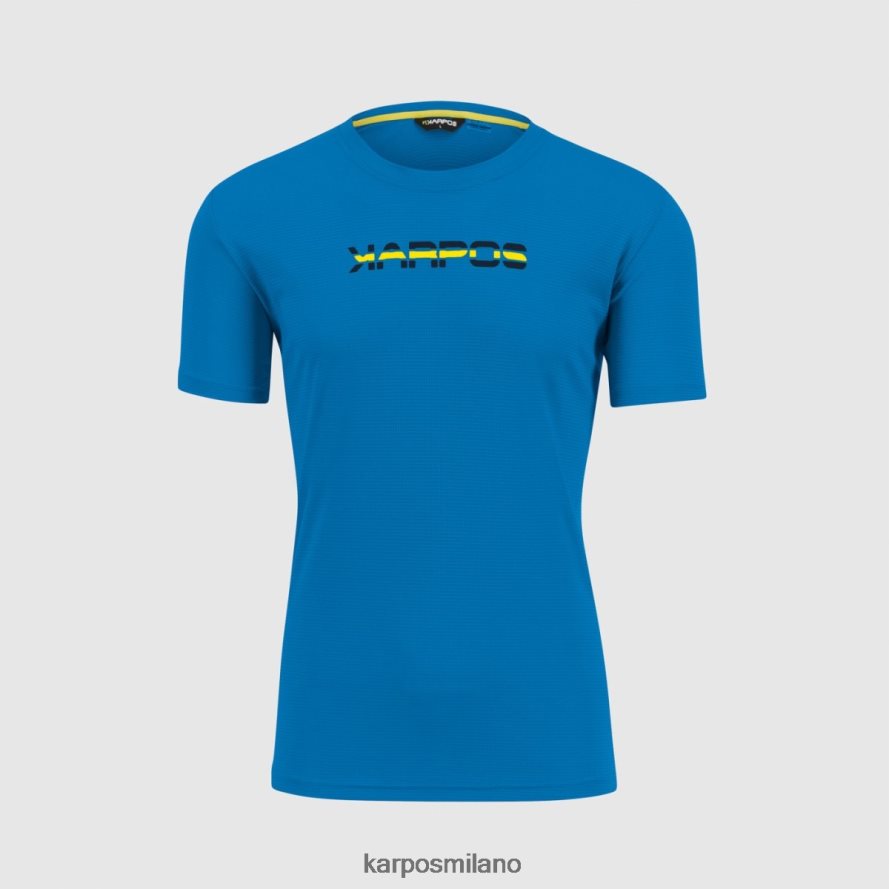 maglietta| Karpos maglia loma bandierina indaco/alta visibilità uomini DTRTHD436