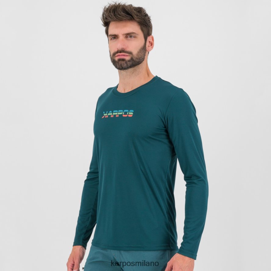 maglietta| Karpos maglia loma ls mare scuro/paprika uomini DTRTHD382