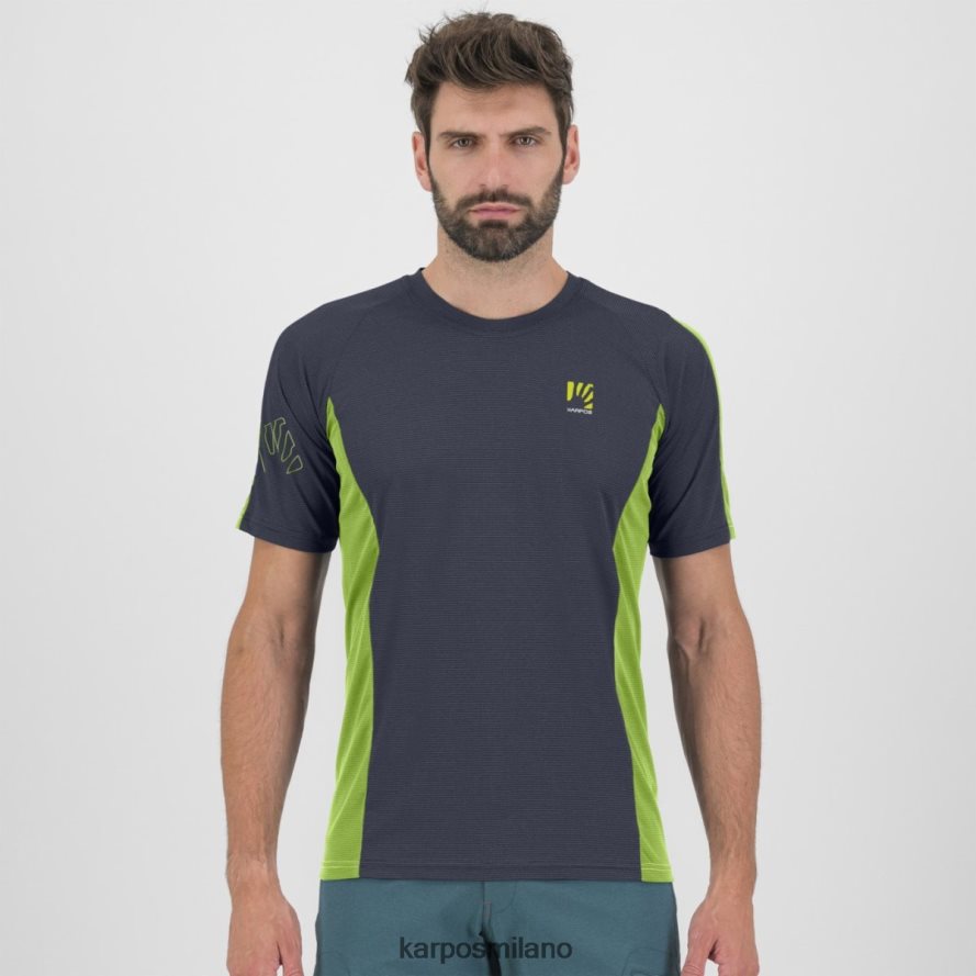 maglietta| Karpos maglia nuvolau blu sfumato/verde gelsomino uomini DTRTHD370