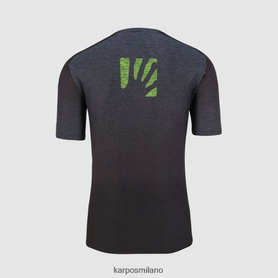 maglietta| Karpos maglia piazza prato nero/blu ombre/verde gelsomino uomini DTRTHD355