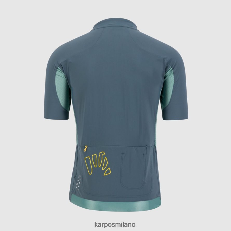 maglietta| Karpos maglia pralongia evo ardesia scura/Nord Atlantico uomini DTRTHD299