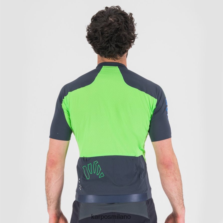 maglietta| Karpos maglia pralongia ombre blu/verde fluo uomini DTRTHD309