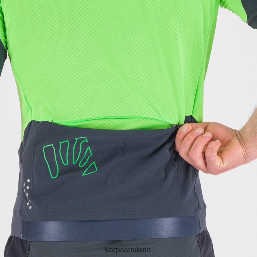 maglietta| Karpos maglia pralongia ombre blu/verde fluo uomini DTRTHD309
