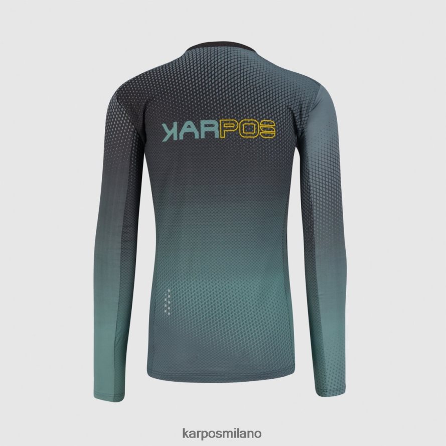 maglietta| Karpos maglia val di dentro ls nero/Atlantico settentrionale/cur uomini DTRTHD321