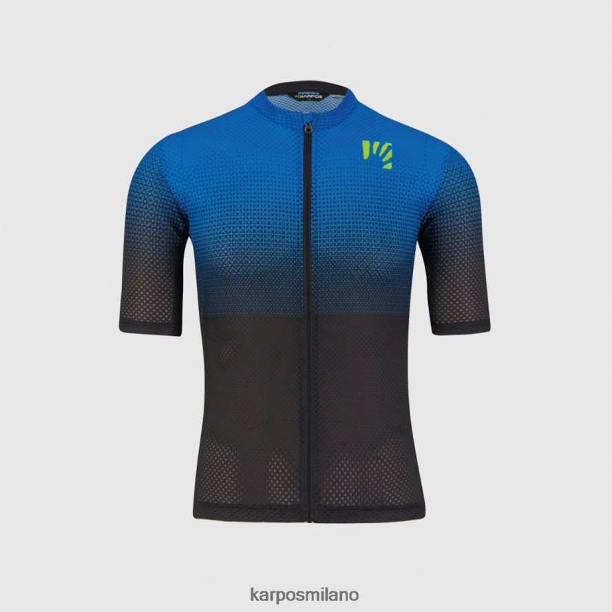 maglietta| Karpos maglia valviola nero/indaco b./verde fluo uomini DTRTHD320