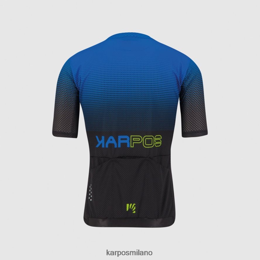 maglietta| Karpos maglia valviola nero/indaco b./verde fluo uomini DTRTHD320