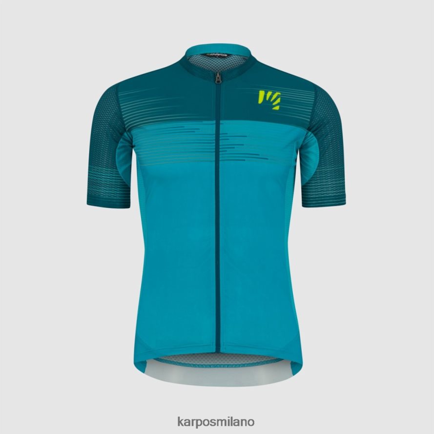 maglietta| Karpos maglia verde fuoco emenal b/refl.pond/yello fluo uomini DTRTHD317