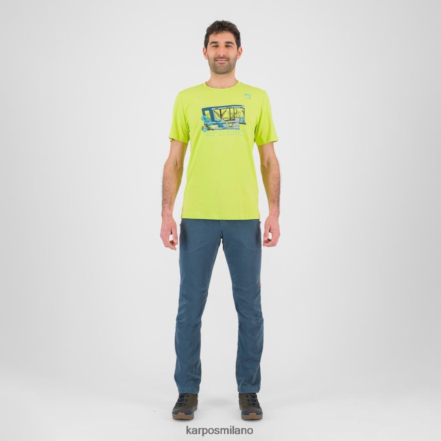 maglietta| Karpos maglietta con anemone colata di kiwi uomini DTRTHD408