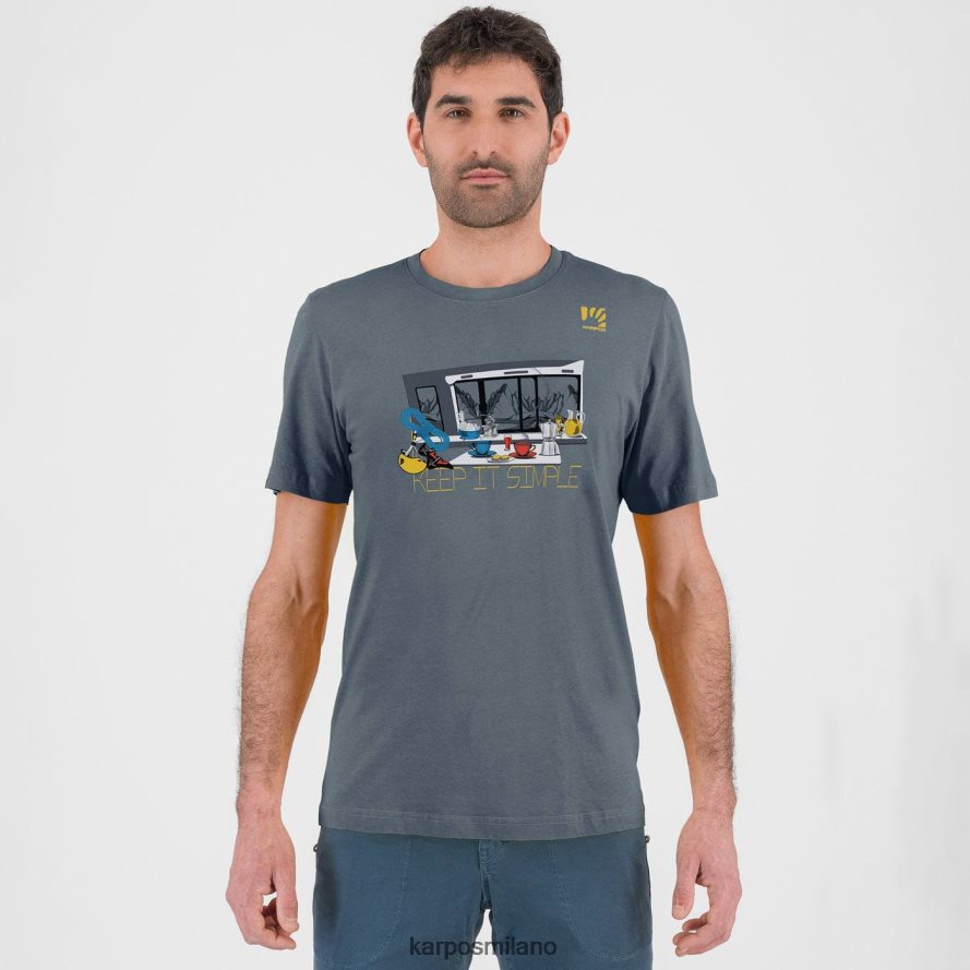 maglietta| Karpos maglietta con anemone mezzanotte uomini DTRTHD414