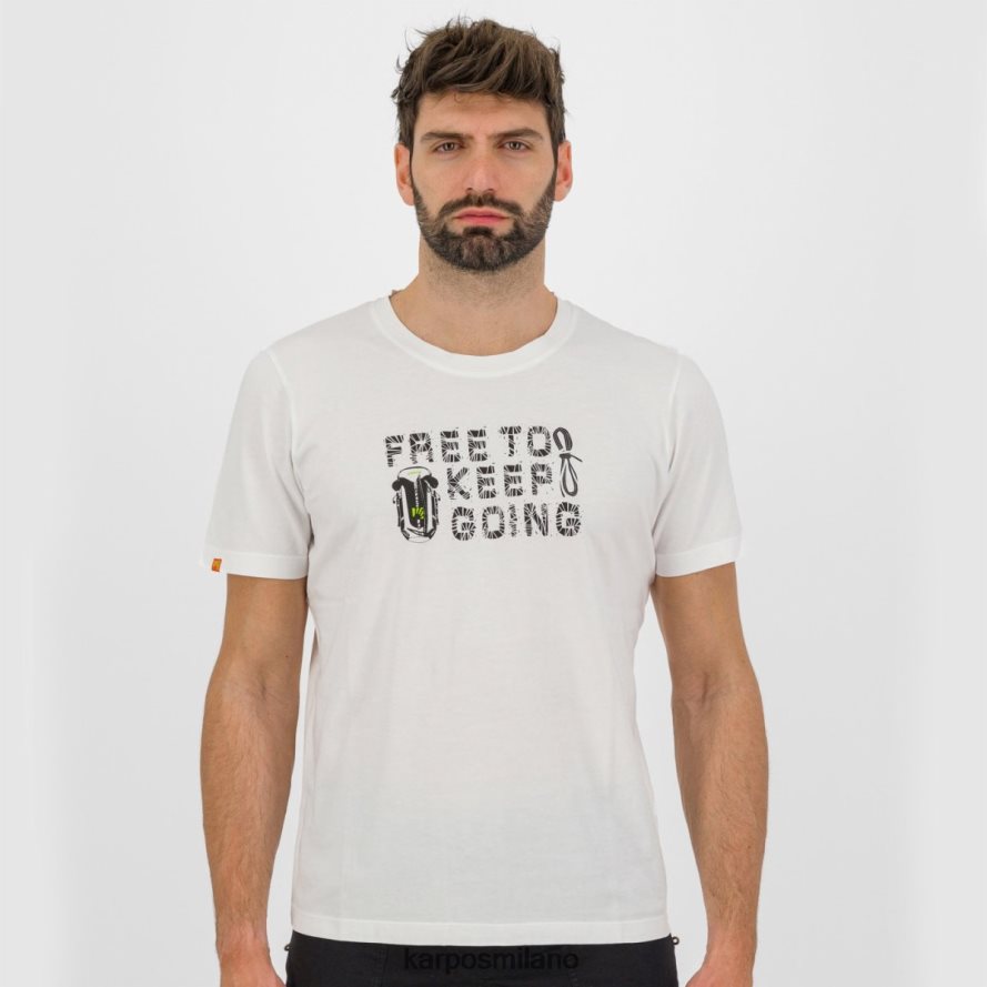 maglietta| Karpos maglietta croco bianco uomini DTRTHD401