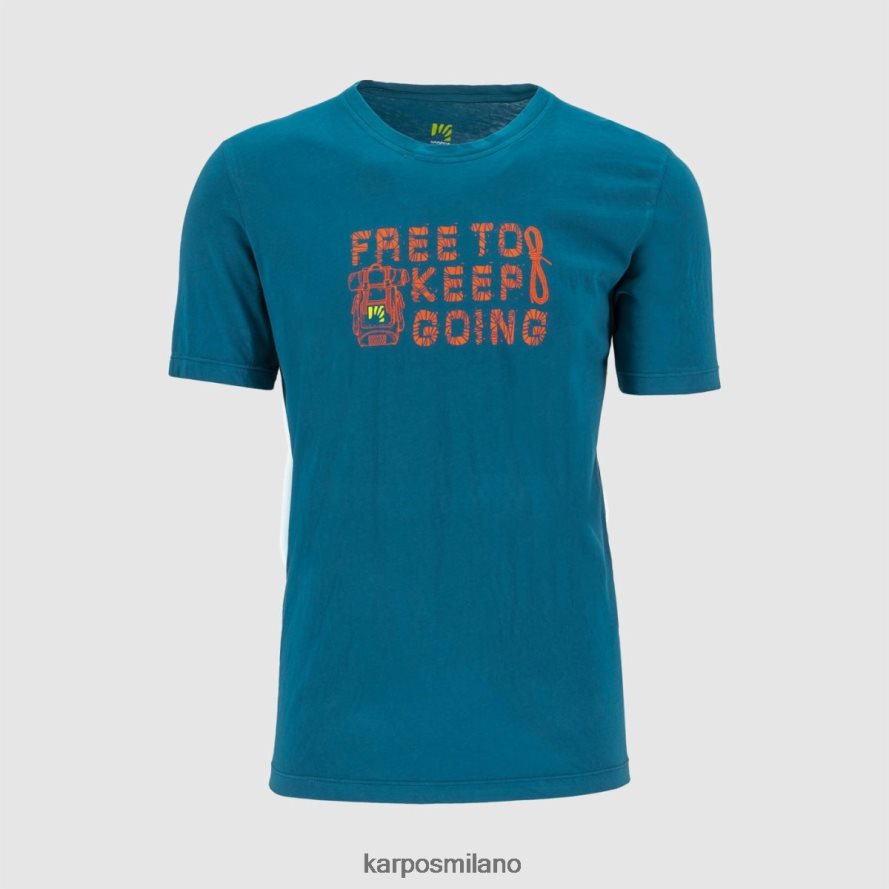 maglietta| Karpos maglietta croco blu marocchino uomini DTRTHD402