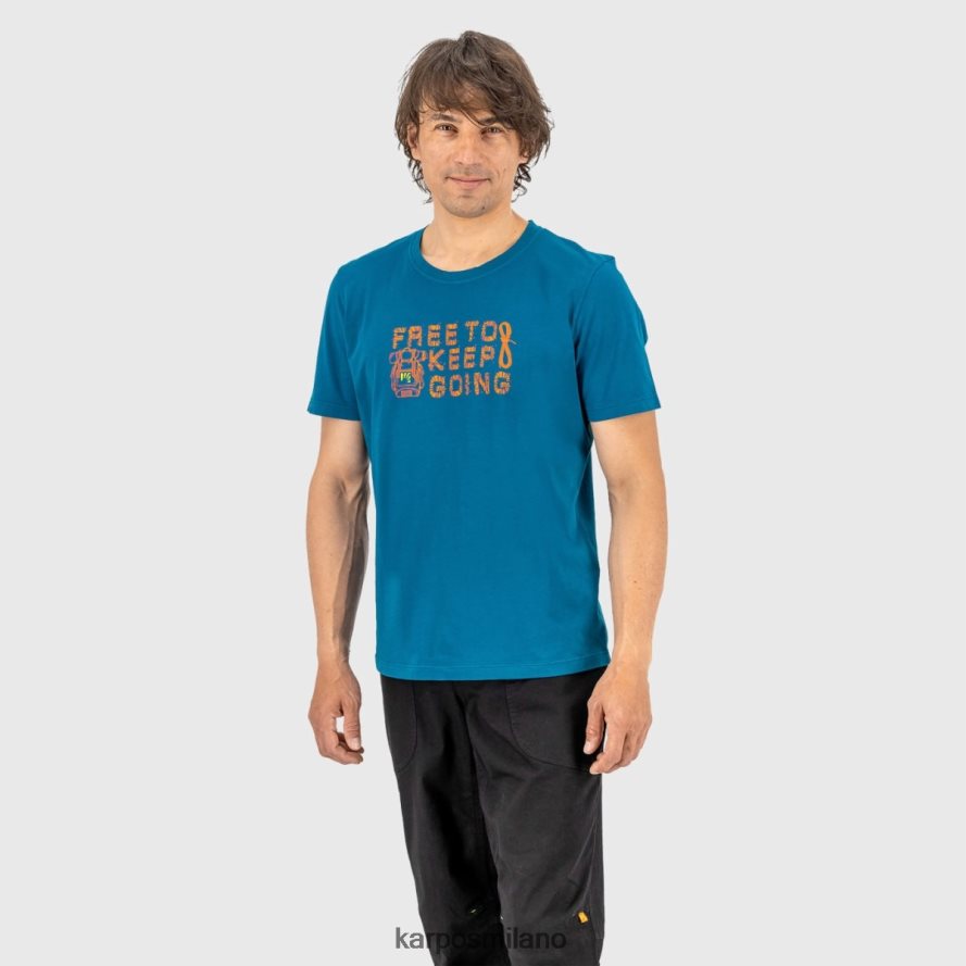maglietta| Karpos maglietta croco blu marocchino uomini DTRTHD402