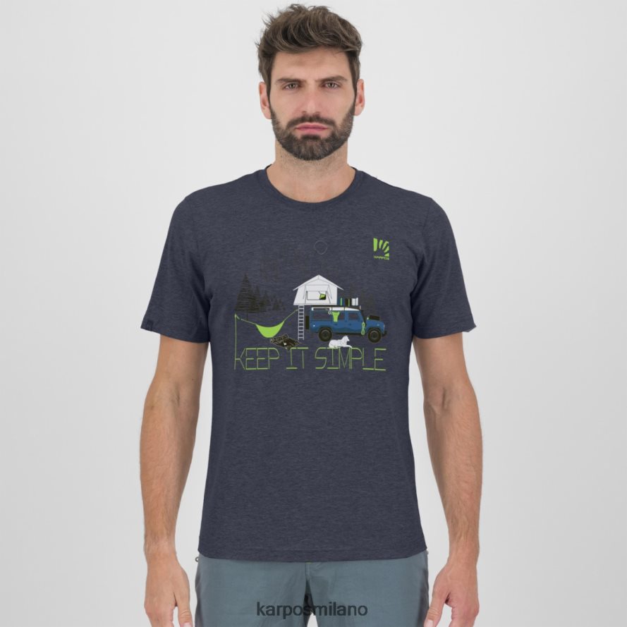 maglietta| Karpos maglietta genzianella blu ombre uomini DTRTHD423