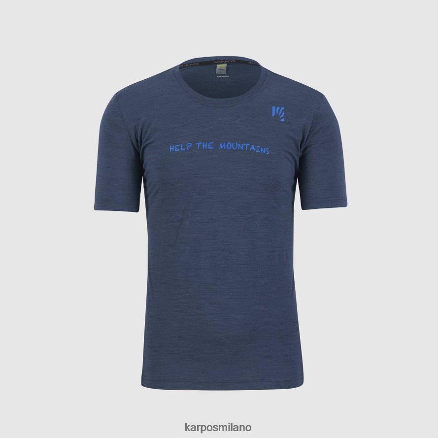 maglietta| Karpos maglietta vanoi merino mezzanotte/blu diva uomini DTRTHD331