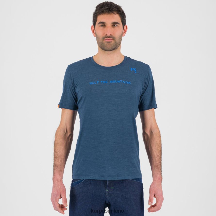 maglietta| Karpos maglietta vanoi merino mezzanotte/blu diva uomini DTRTHD331
