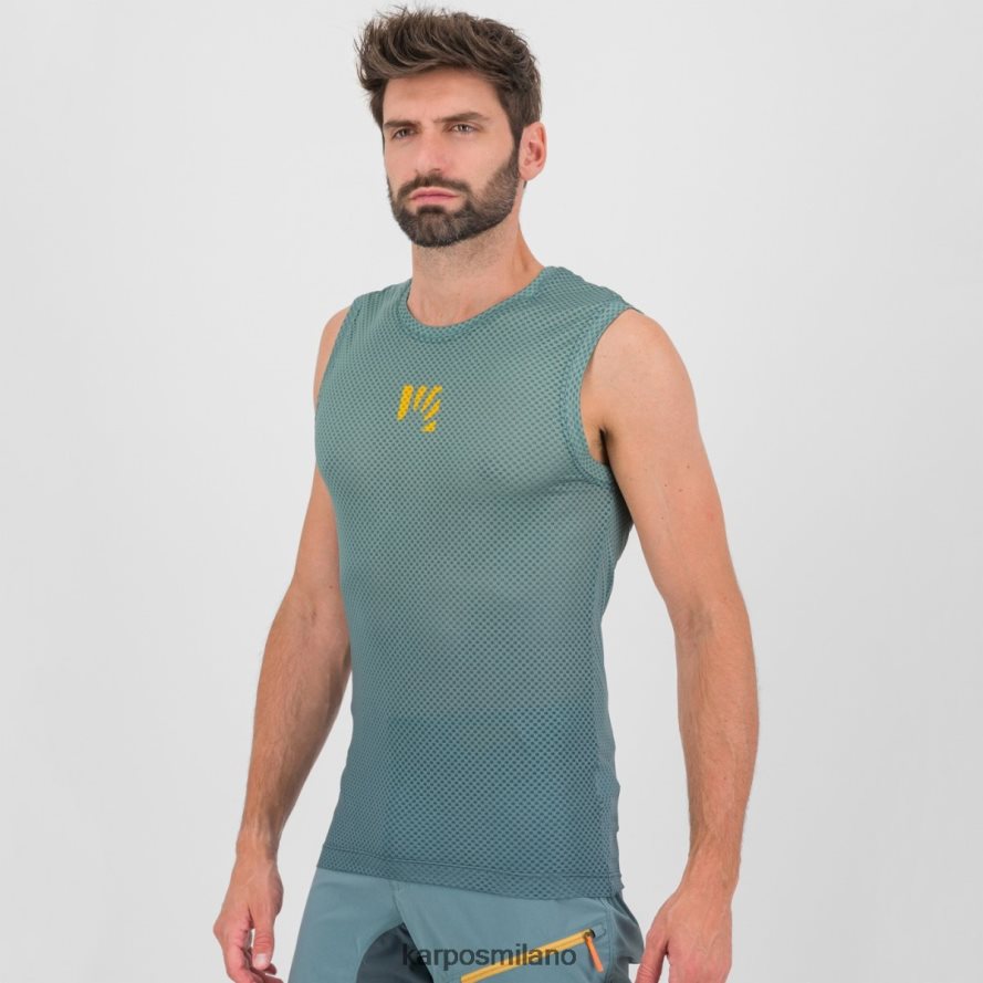 maglietta| Karpos verve mesh senza maniche ardesia scura/Nord Atlantico uomini DTRTHD385