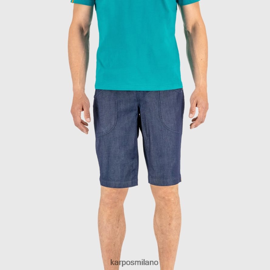 breve| Karpos Bermuda jeans castegner leggeri blu scuro uomini DTRTHD620