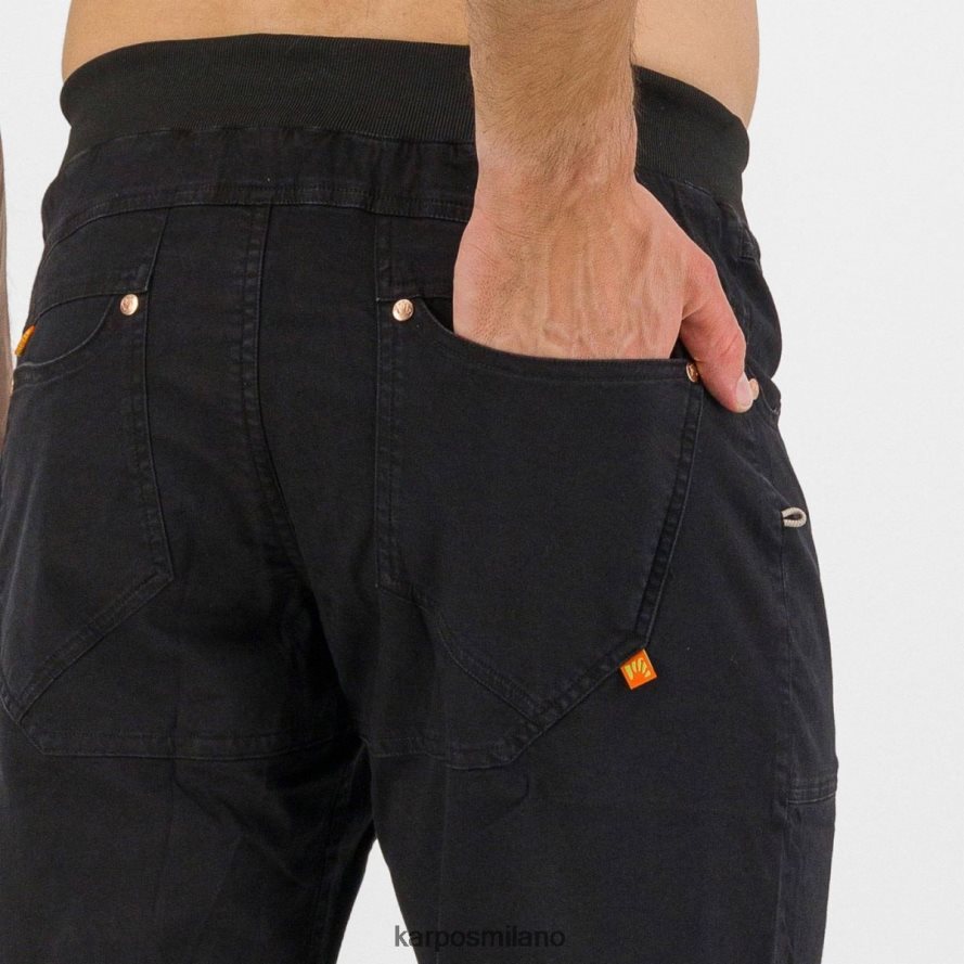 breve| Karpos Bermuda jeans castegner leggeri nero uomini DTRTHD621