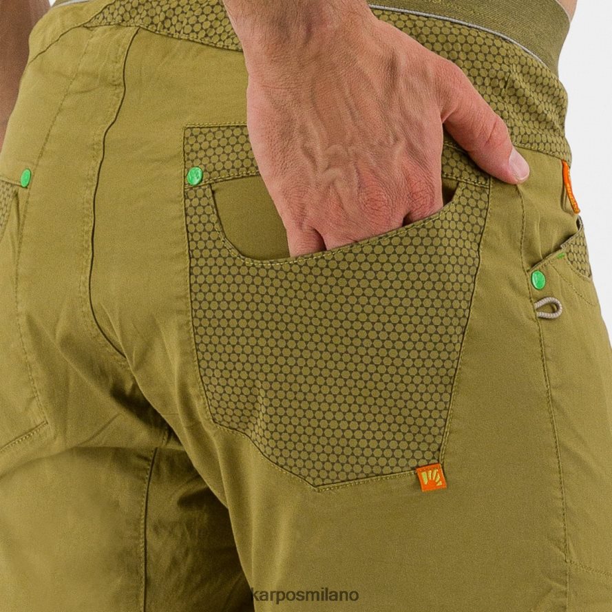 breve| Karpos bermuda noghera fieno verde uomini DTRTHD647