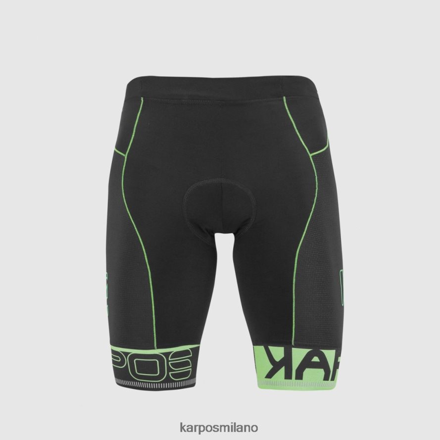 breve| Karpos pantaloncini verve nero/verde fluo uomini DTRTHD665
