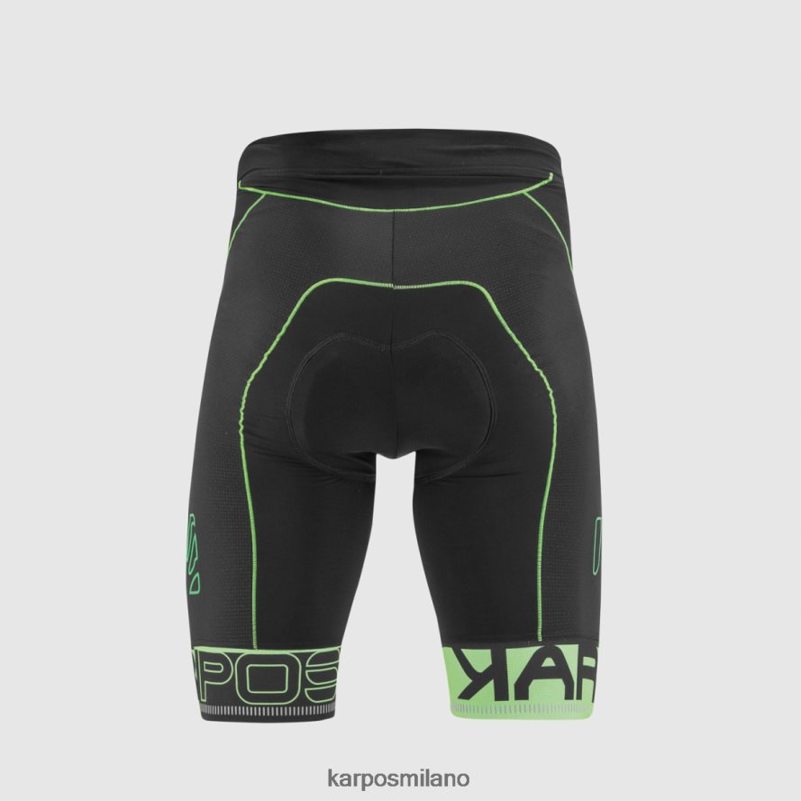 breve| Karpos pantaloncini verve nero/verde fluo uomini DTRTHD665