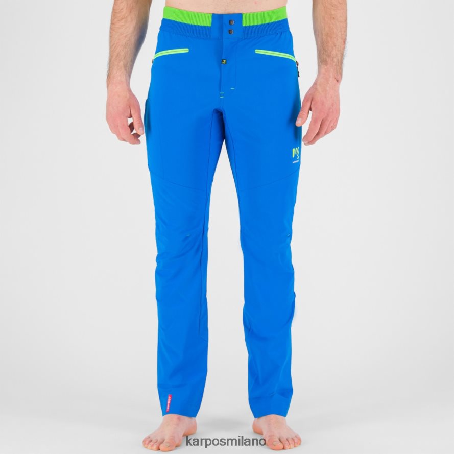 pantalone| Karpos Pantaloni da arrampicata su roccia k-performance indaco b/verde gelsomino uomini DTRTHD503