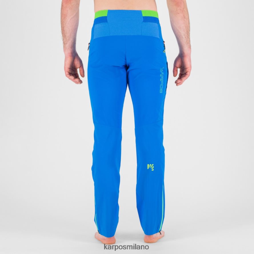 pantalone| Karpos Pantaloni da arrampicata su roccia k-performance indaco b/verde gelsomino uomini DTRTHD503