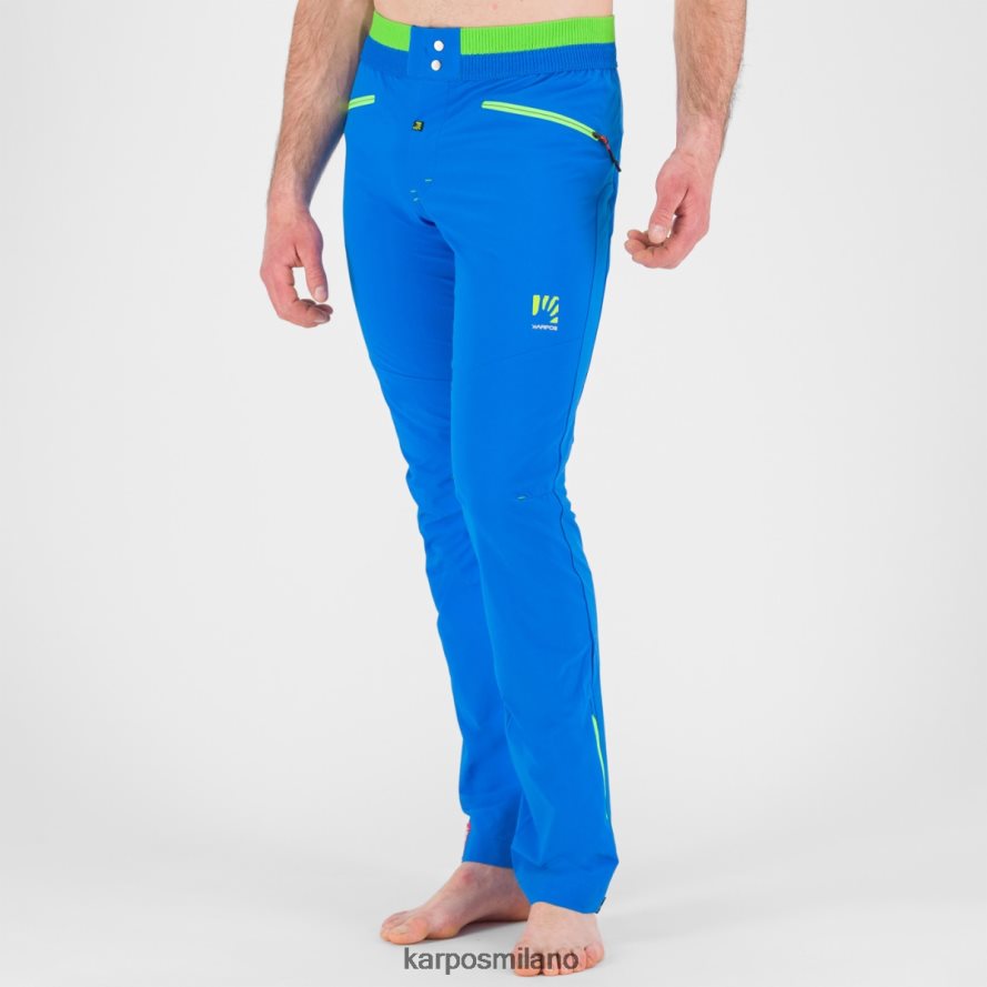 pantalone| Karpos Pantaloni da arrampicata su roccia k-performance indaco b/verde gelsomino uomini DTRTHD503
