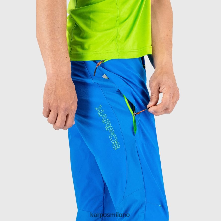 pantalone| Karpos Pantaloni da arrampicata su roccia k-performance indaco b/verde gelsomino uomini DTRTHD503