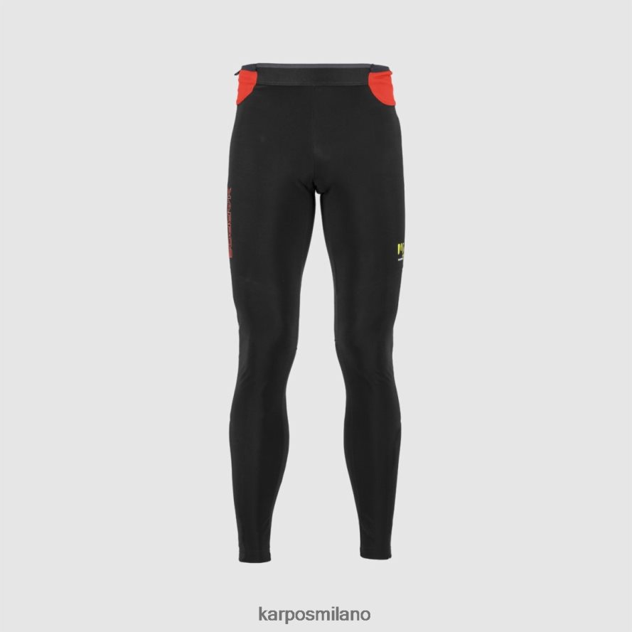 pantalone| Karpos lavaredo plus calzamaglia invernale nero/granatina uomini DTRTHD575