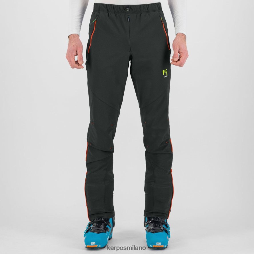 pantalone| Karpos pantalone cevedale evo nero/arancio speziato uomini DTRTHD514