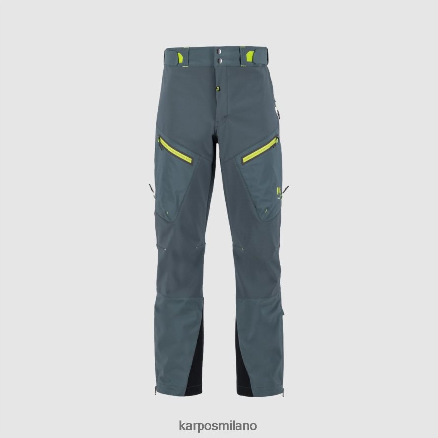 pantalone| Karpos pantalone marmolada ardesia scuro/verde lime uomini DTRTHD466