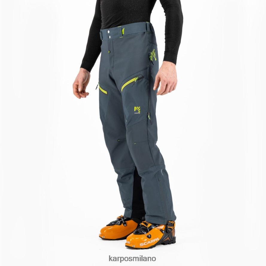 pantalone| Karpos pantalone marmolada ardesia scuro/verde lime uomini DTRTHD466