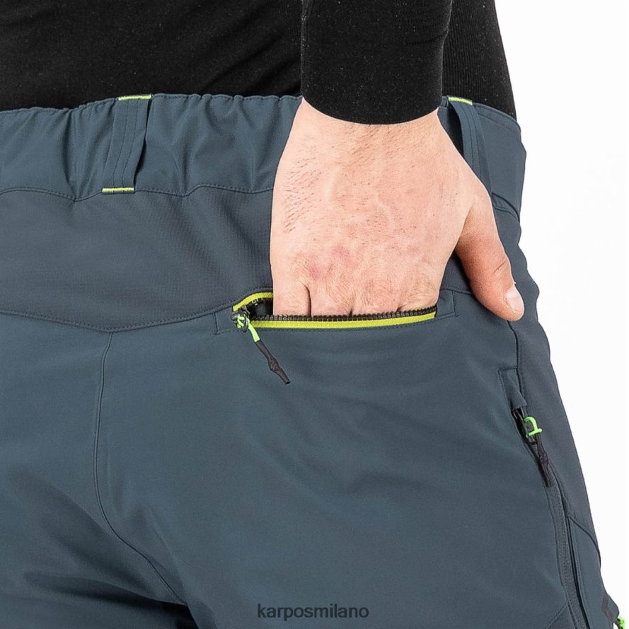 pantalone| Karpos pantalone marmolada ardesia scuro/verde lime uomini DTRTHD466