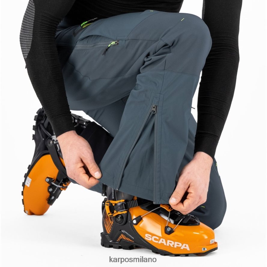 pantalone| Karpos pantalone marmolada ardesia scuro/verde lime uomini DTRTHD466