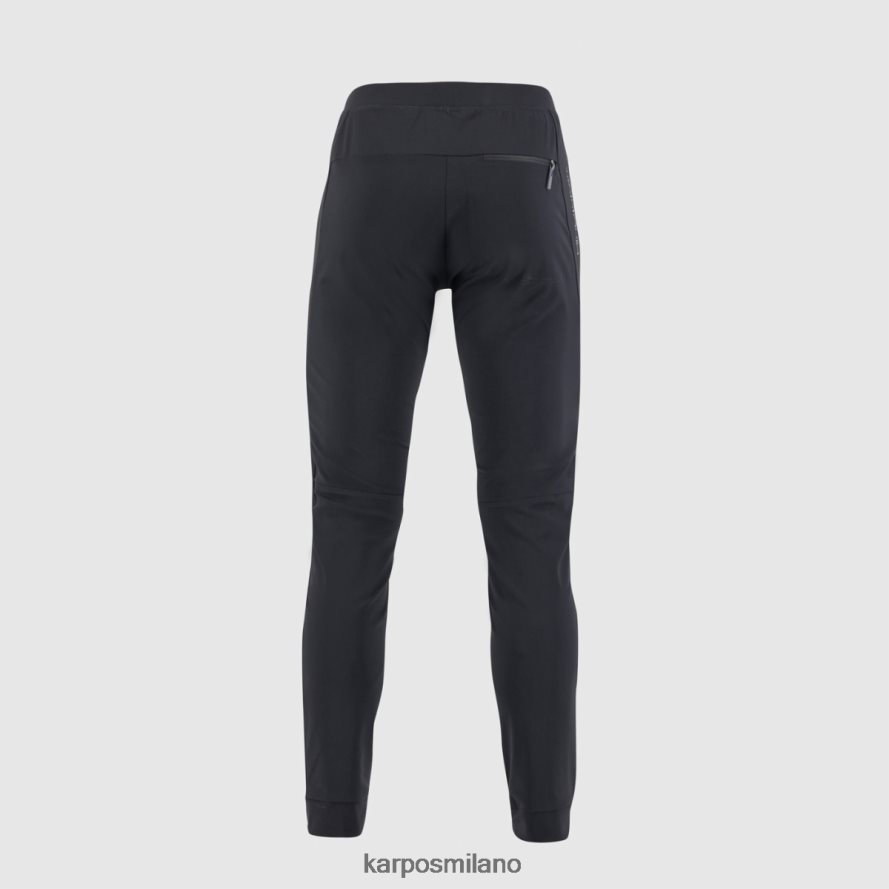 pantalone| Karpos pantaloni rilassati nero uomini DTRTHD608