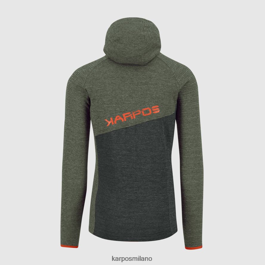pile| Karpos Felpa camoscio timo/sabbia nera uomini DTRTHD233