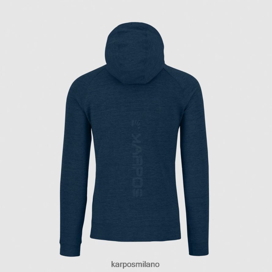 pile| Karpos Felpa con cappuccio e zip intera easyfrizz melange dello spazio esterno uomini DTRTHD180