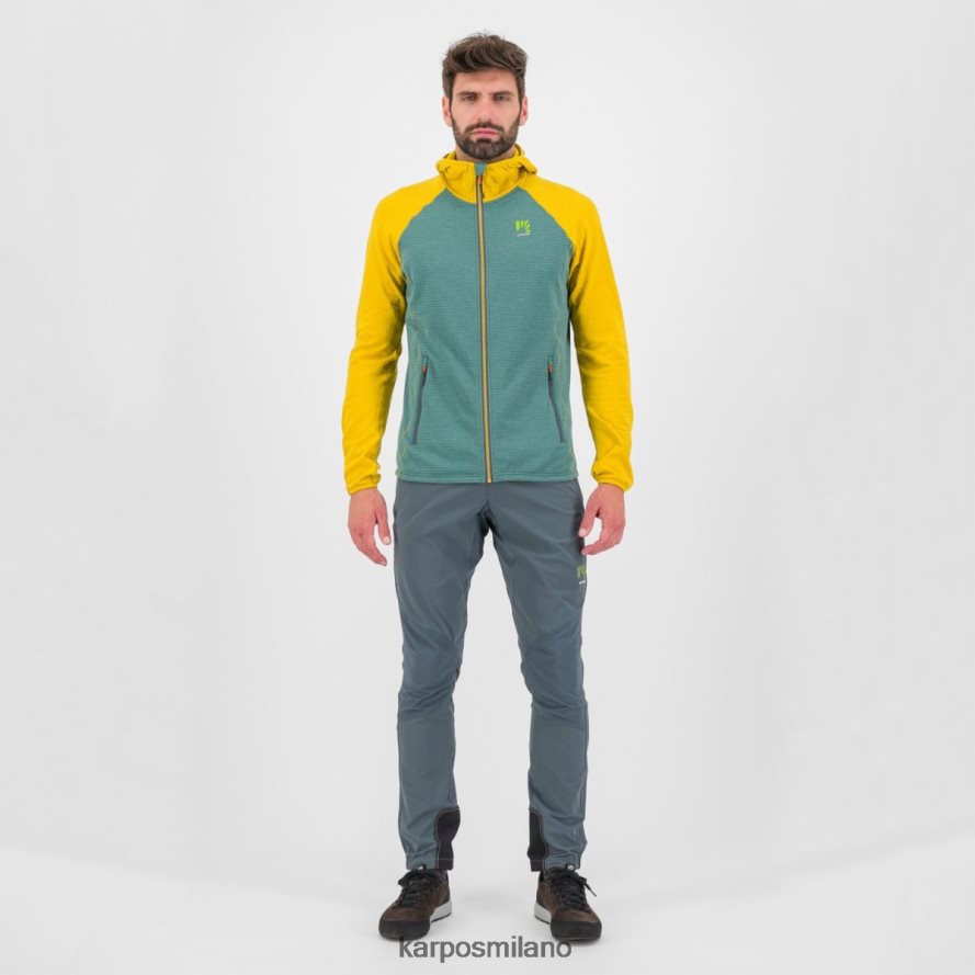 pile| Karpos Felpa con cappuccio full zip ambrizzola curry del Nord Atlantico/limone uomini DTRTHD227