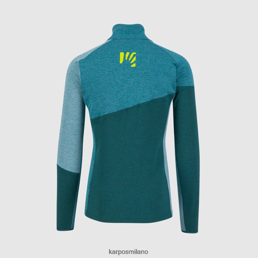 pile| Karpos Felpa federa con mezza zip foresta/balsamo/nord atlantico uomini DTRTHD263