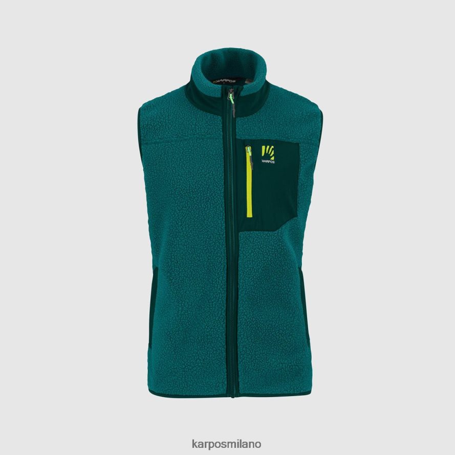 pile| Karpos Gilet in pile anni '80 balsamo/foresta uomini DTRTHD150