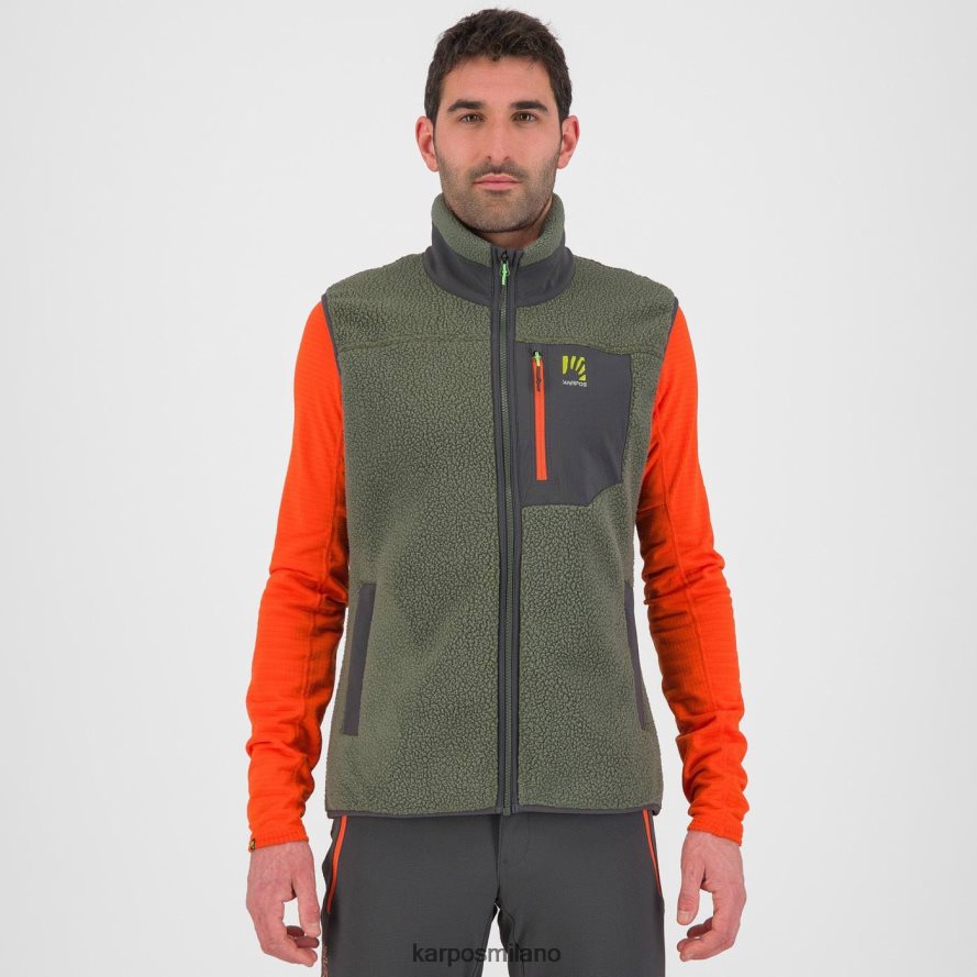 pile| Karpos Gilet in pile anni '80 timo/sabbia nera uomini DTRTHD151